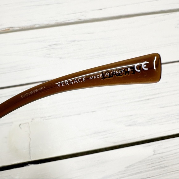 NEW VERSACE Cat Eye Brown Eyeglasses Frame - Picture 7 of 7